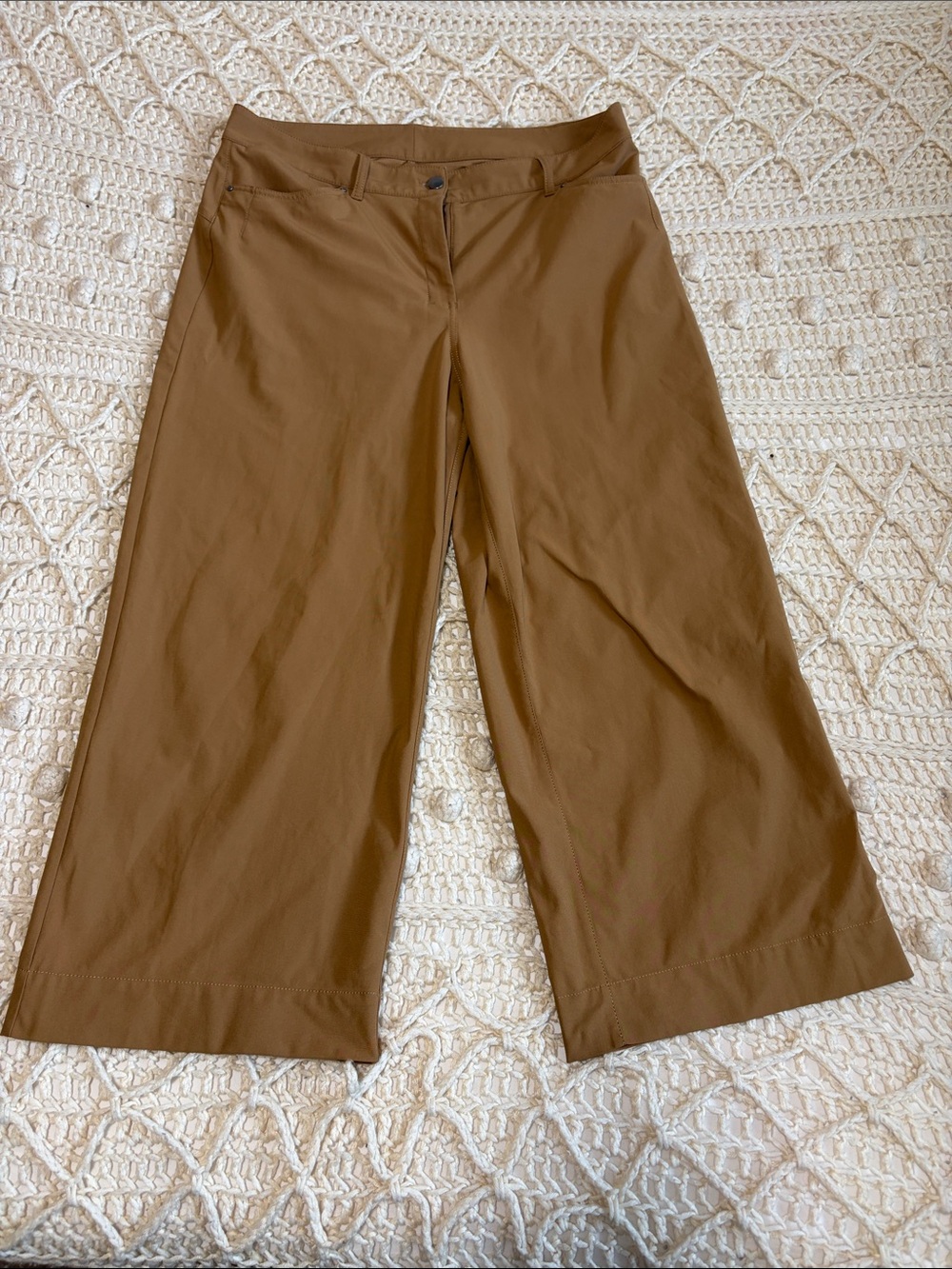 lululemon athletica City Sleek - Wide-Leg Crop Pants — Brown